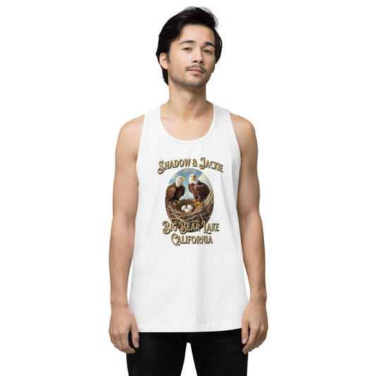 Big Bear Lake Eagles - Jackie and Shadow - Tank Top, mens tank top