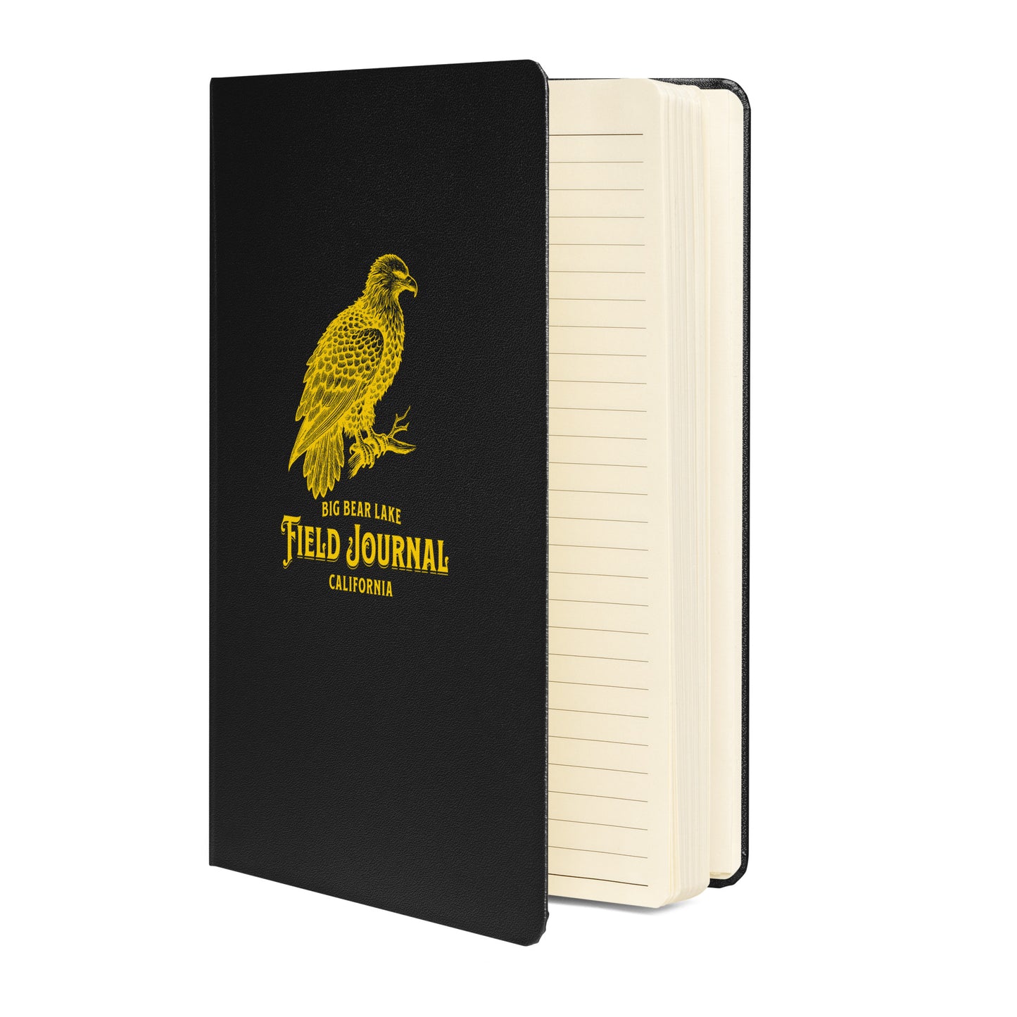 Eagle Field Journal, Big Bear Lake, California edition — hardcover notebook featuring eagle artwork and location lettering, perfect for birdwatching notes, nature sketches, and documenting sightings in the field.