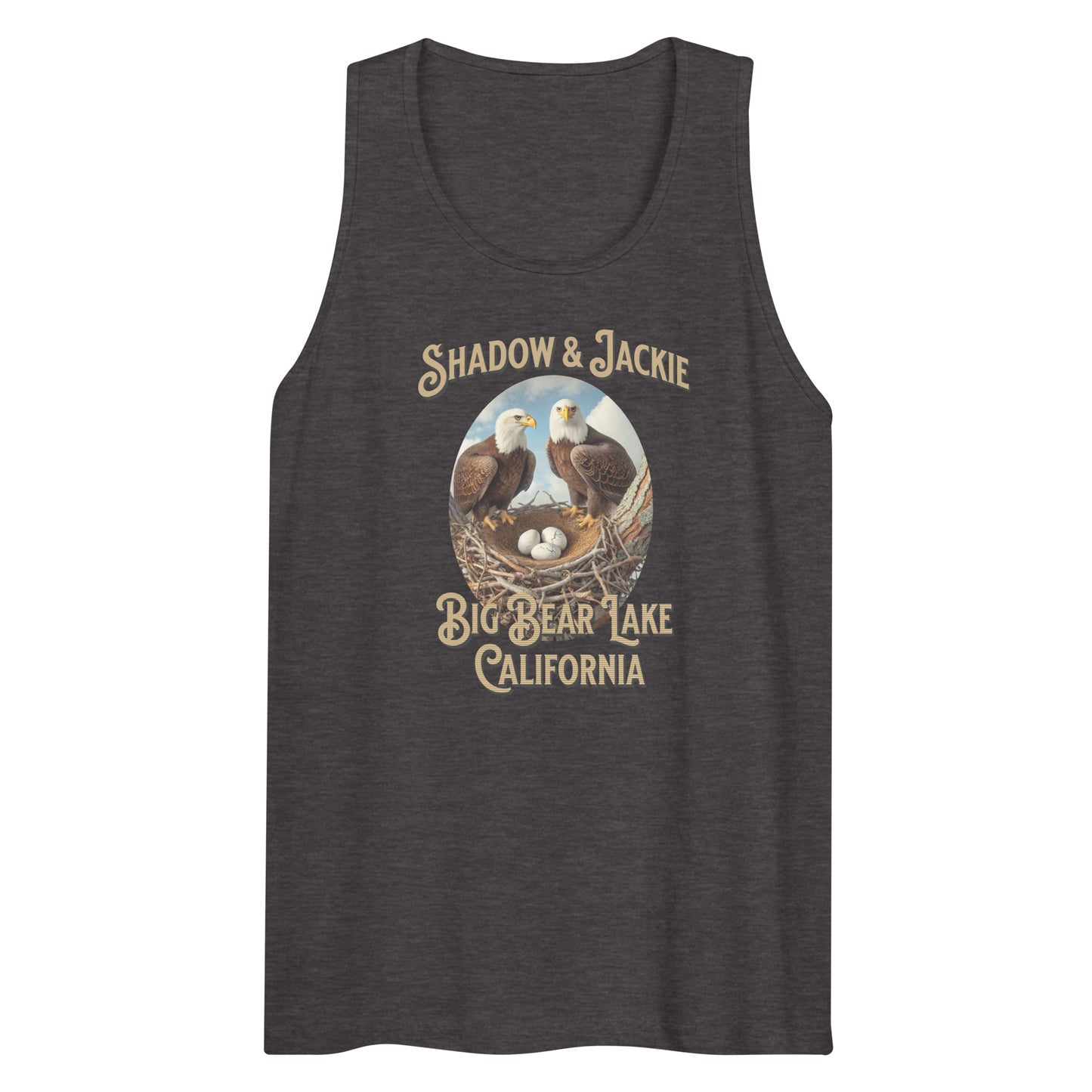 Big Bear Lake Eagles , Jackie and Shadow, Mens Tank Top