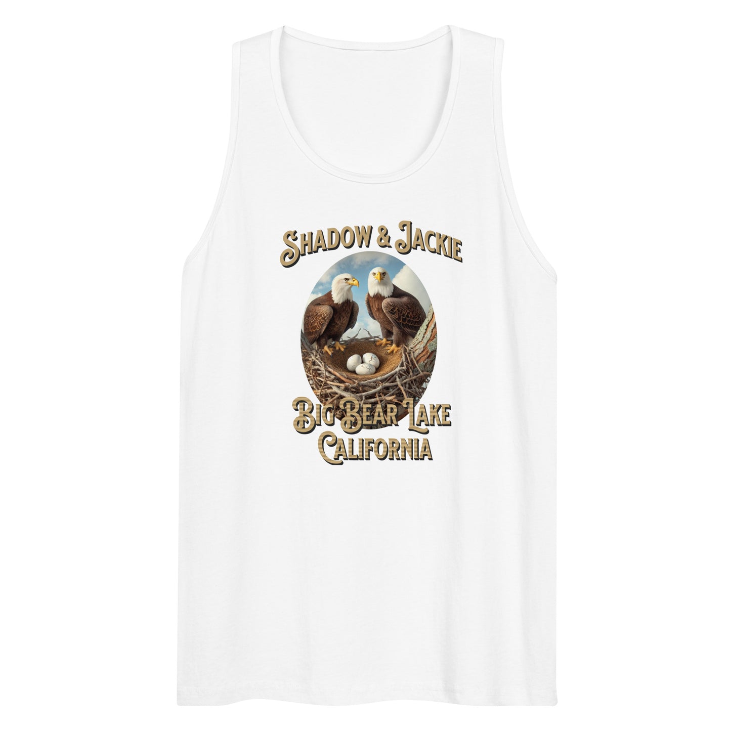 Big Bear Lake Eagles - Jackie and Shadow - Tank Top, Mens Tank Top