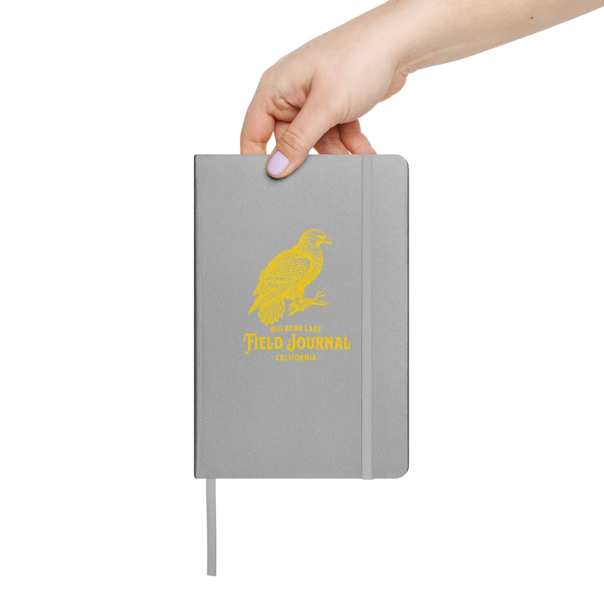 Eagle Field Journal, Big Bear Lake, California edition — hardcover notebook featuring eagle artwork and location lettering, perfect for birdwatching notes, nature sketches, and documenting sightings in the field.