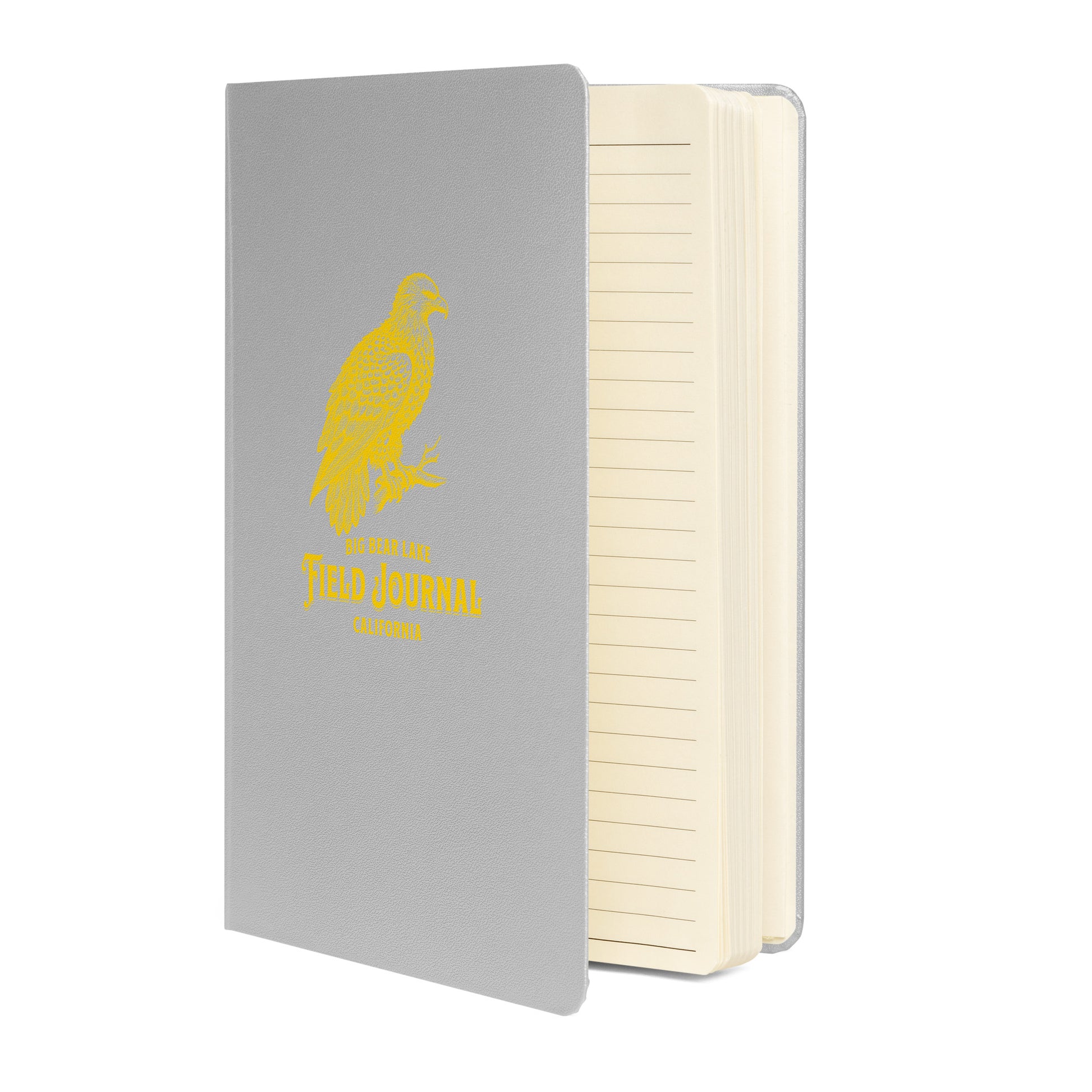 Eagle Field Journal, Big Bear Lake, California edition — hardcover notebook featuring eagle artwork and location lettering, perfect for birdwatching notes, nature sketches, and documenting sightings in the field.