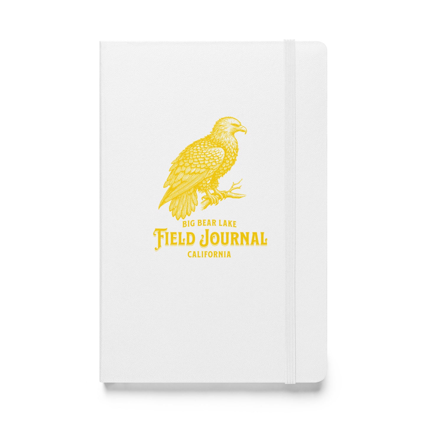 Eagle Field Journal, Big Bear Lake, California edition — hardcover notebook featuring eagle artwork and location lettering, perfect for birdwatching notes, nature sketches, and documenting sightings in the field.