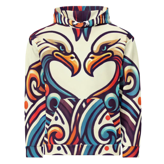 Jackie and Shadow All Over, Big Bear Lake, California, Unisex Hoodie Wrap yourself in cozy comfort with this unisex hoodie—perfect for crisp birding mornings and chilly evenings outdoors.