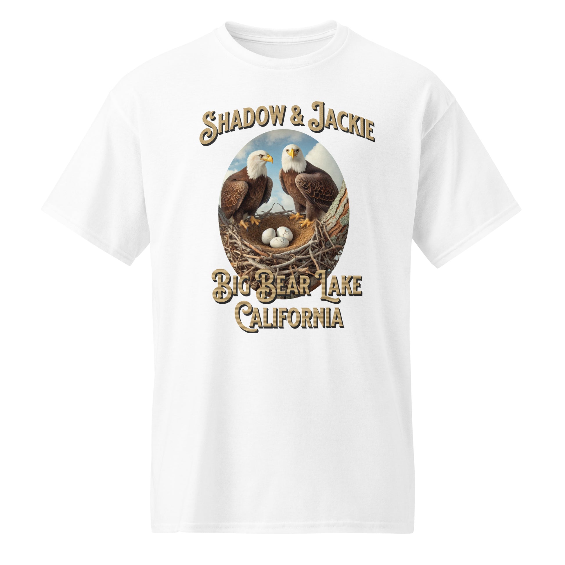 Celebrate Shadow and Jackie, the legendary Big Bear eagles, featuring Jackie and Shadow watching over their eggs. 